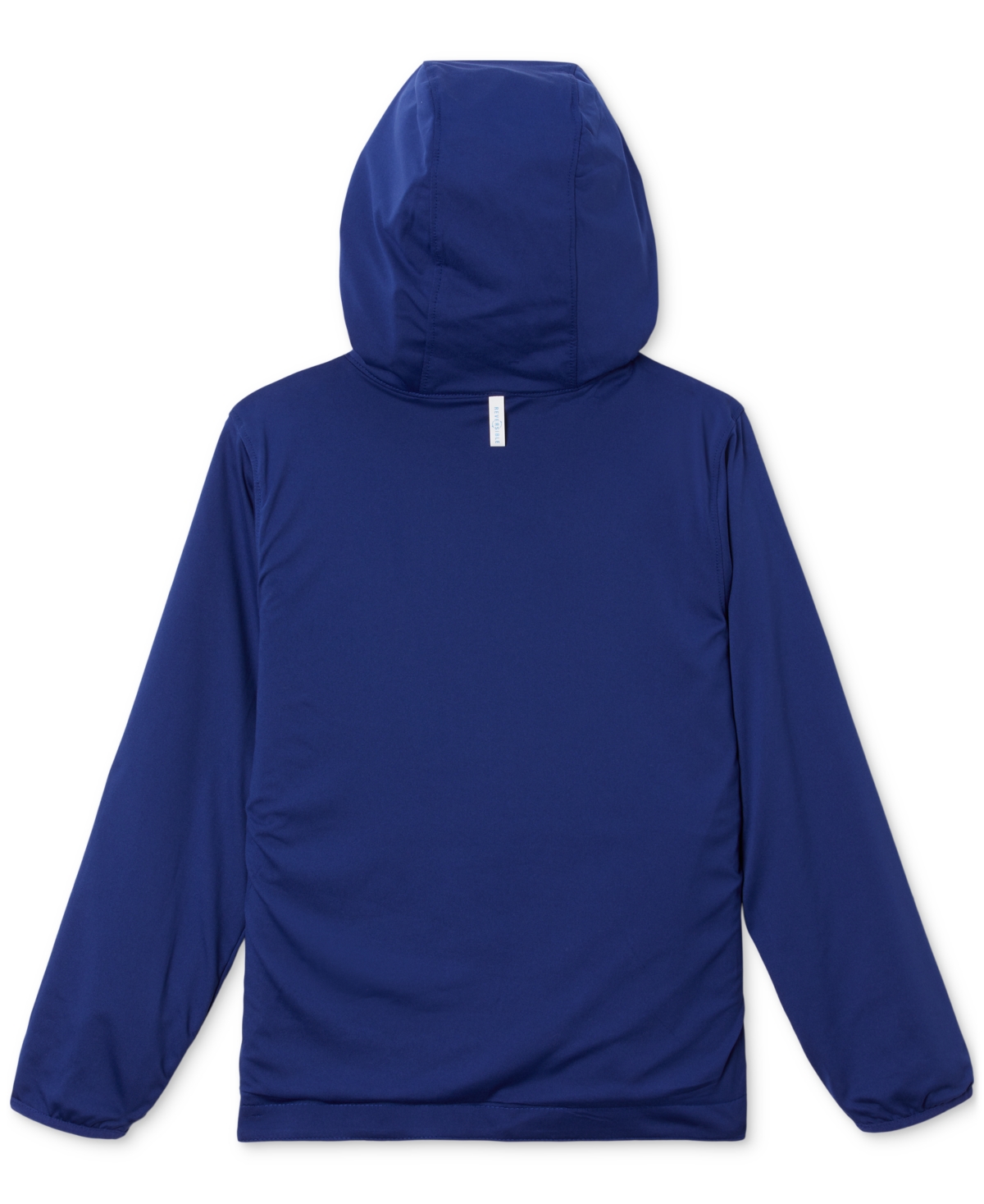 Shop Columbia Big Girls Pixel Grabber Reversible Hooded Jacket In Dark Sapphire
