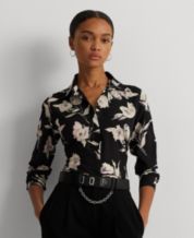 Lauren Ralph Lauren Button Up Shirts Womens Tops - Macy's