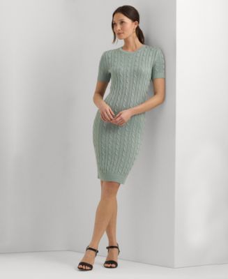 Lauren Ralph Lauren Women's Cable-Knit Sweater Dress - Macy's