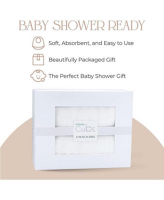 Muslin Bibs, Pack of 8