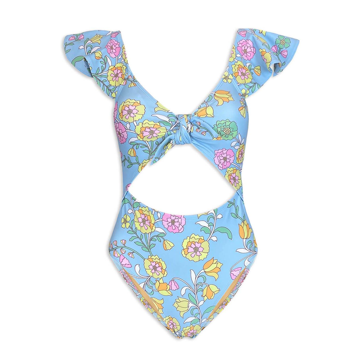 Ocean Flower One-Piece Swimsuit