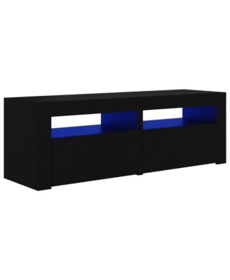 TV Stand with LED Lights Black 47.2"x13.8"x15.7"