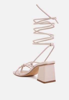 Womens Spruce Dessert Block Heel Tie UP