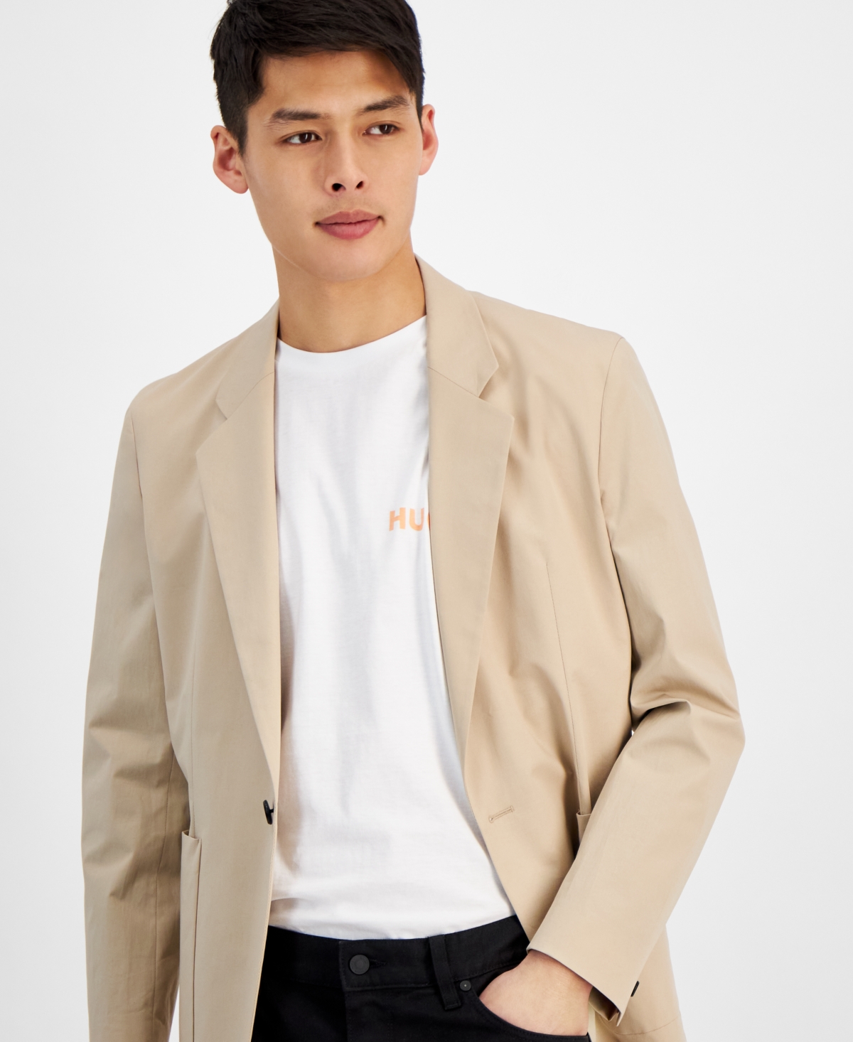Hugo by Hugo Boss Men's Modern-Fit Superflex Stretch Solid Sport Coat