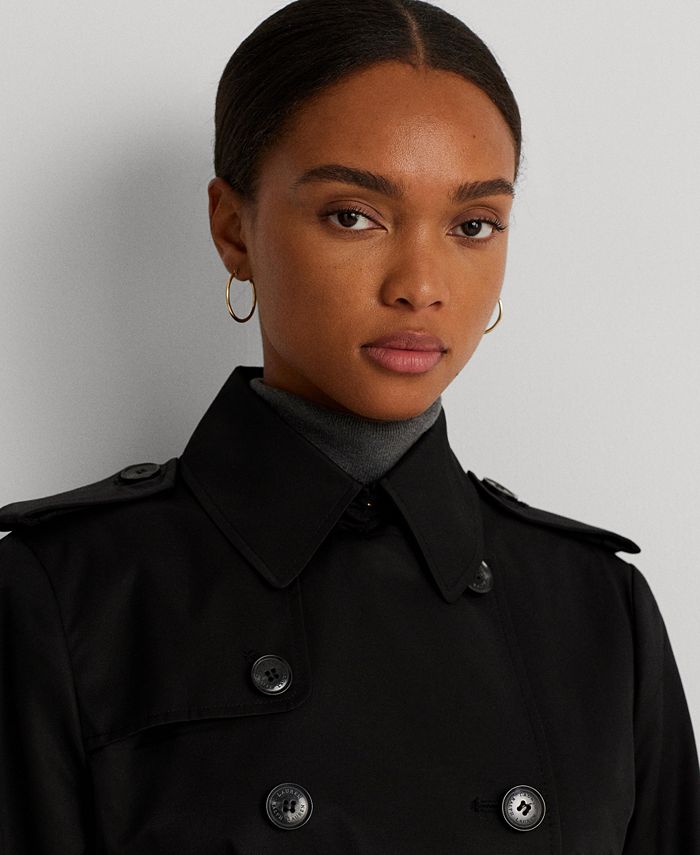 Lauren Ralph Lauren Women s Double Breasted Short Trench Coat Macy s