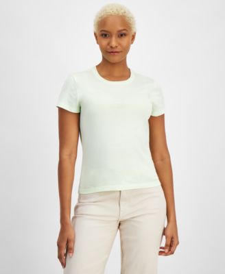 Calvin Klein Jeans - Women's Embroidered Logo Short-Sleeve T-Shirt
