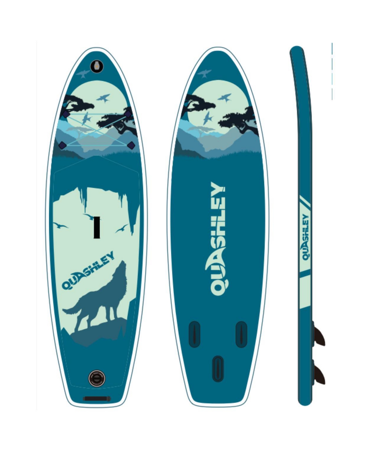Premium 9.9' Inflatable Sup with Accessories & Backpack - Blue