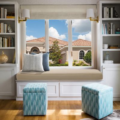 Patio Bench Cushion Outdoor Olefin Fabric Slipcover Sponge Foam 46.5” x 17.7” x 3”- Brown