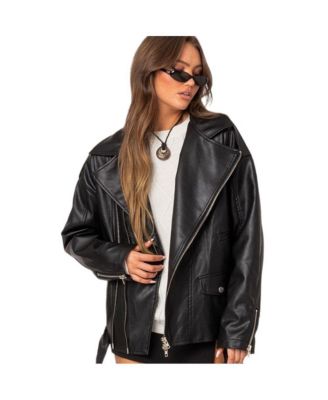 Women's Wrenley oversized faux leather jacket