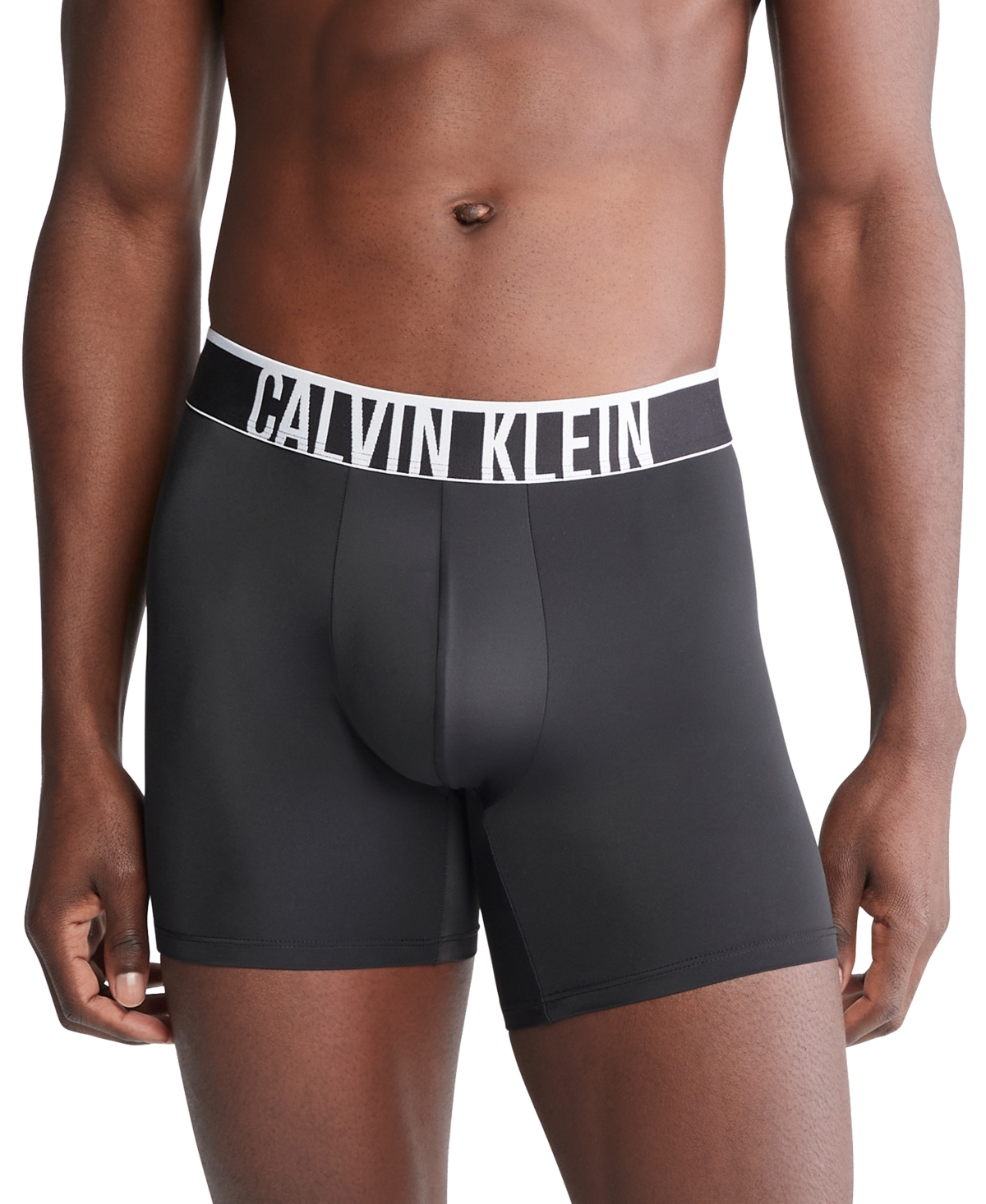 Shop Calvin Klein Men's Intense Power Micro Cooling Boxer Briefs In Black