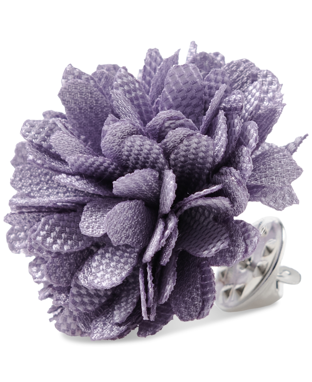 Con.Struct Men's Ceremony Satin Checkerboard Flower Lapel Pin, Created for Macy's - Lavender