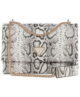 GUESS - Deesa Python Small Convertible Crossbody Flap