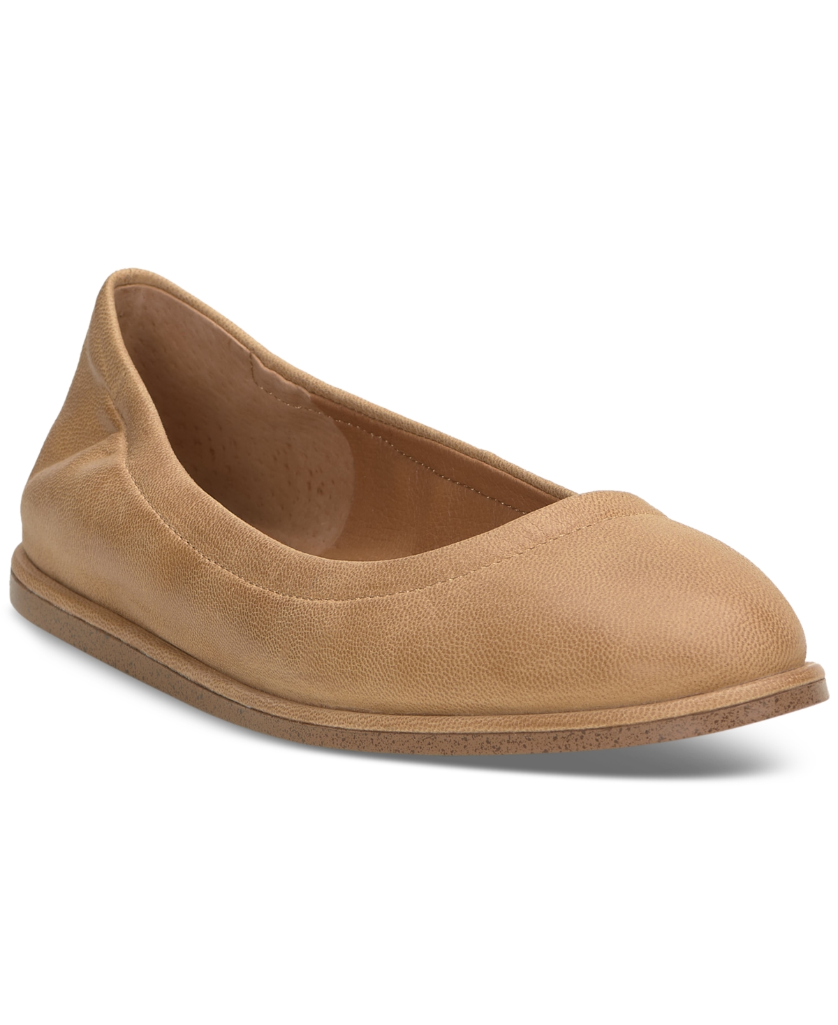 Shop Lucky Brand Women's Wimmie Slip-on Ballet Flats In Light Brown Leather