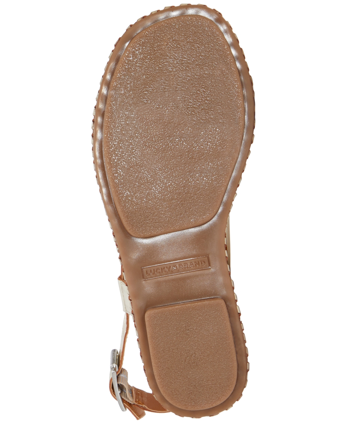 Shop Lucky Brand Women's Zelek Crisscross Flat Sandals In Black Leather