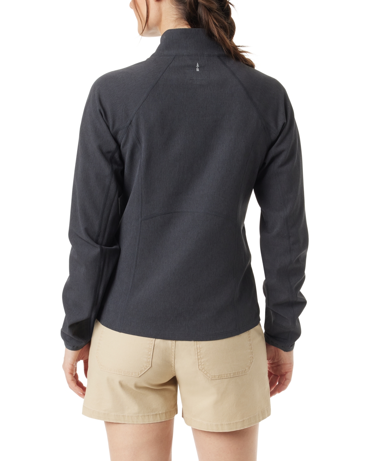 Bass Outdoor Women's Jacquard Half-Zipper Mock-Neck Top