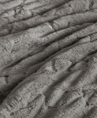 Blair Ruched 3-Pc. Faux Fur Comforter Set, Full/Queen