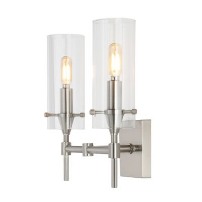 Cato Bohemian Farmhouse Iron/Glass LED Vanity