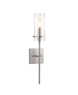 Cato Bohemian Farmhouse Iron/Glass LED Vanity