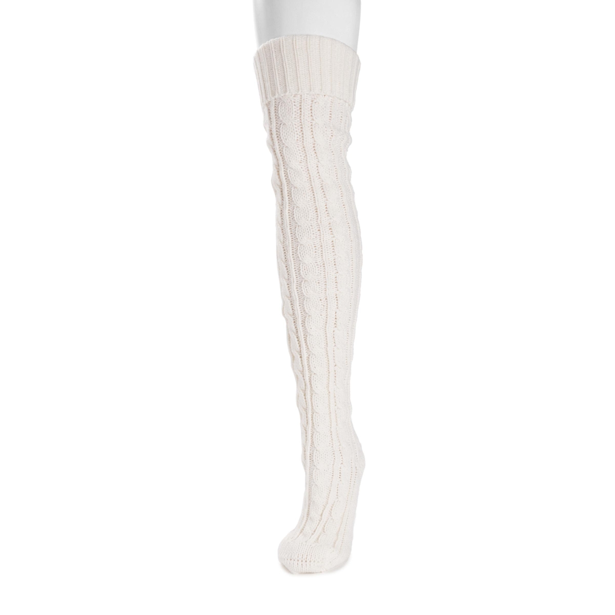 Muk Luks Women's Cable Knit Over the Knee Socks, One