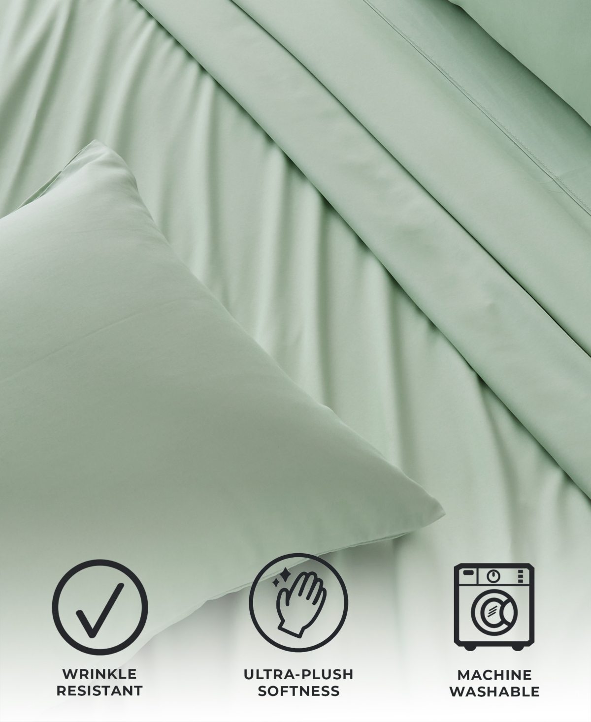 Premium Comforts Rayon from Bamboo Blend Wrinkle Resistant 4-Pc. Sheet Set,