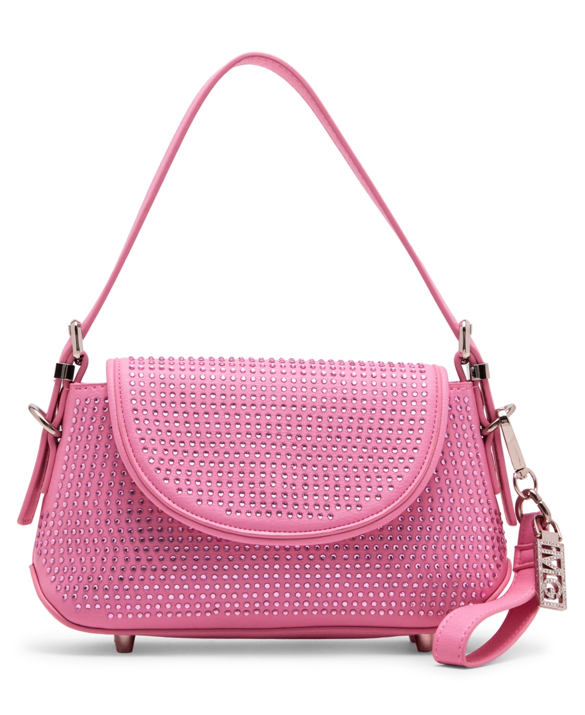 Grace Rhinestone Shoulder Bag - Light Pink