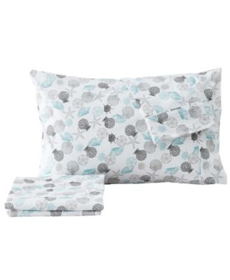 Coastal Printed Microfiber 4-Pc. Sheet Set, Full