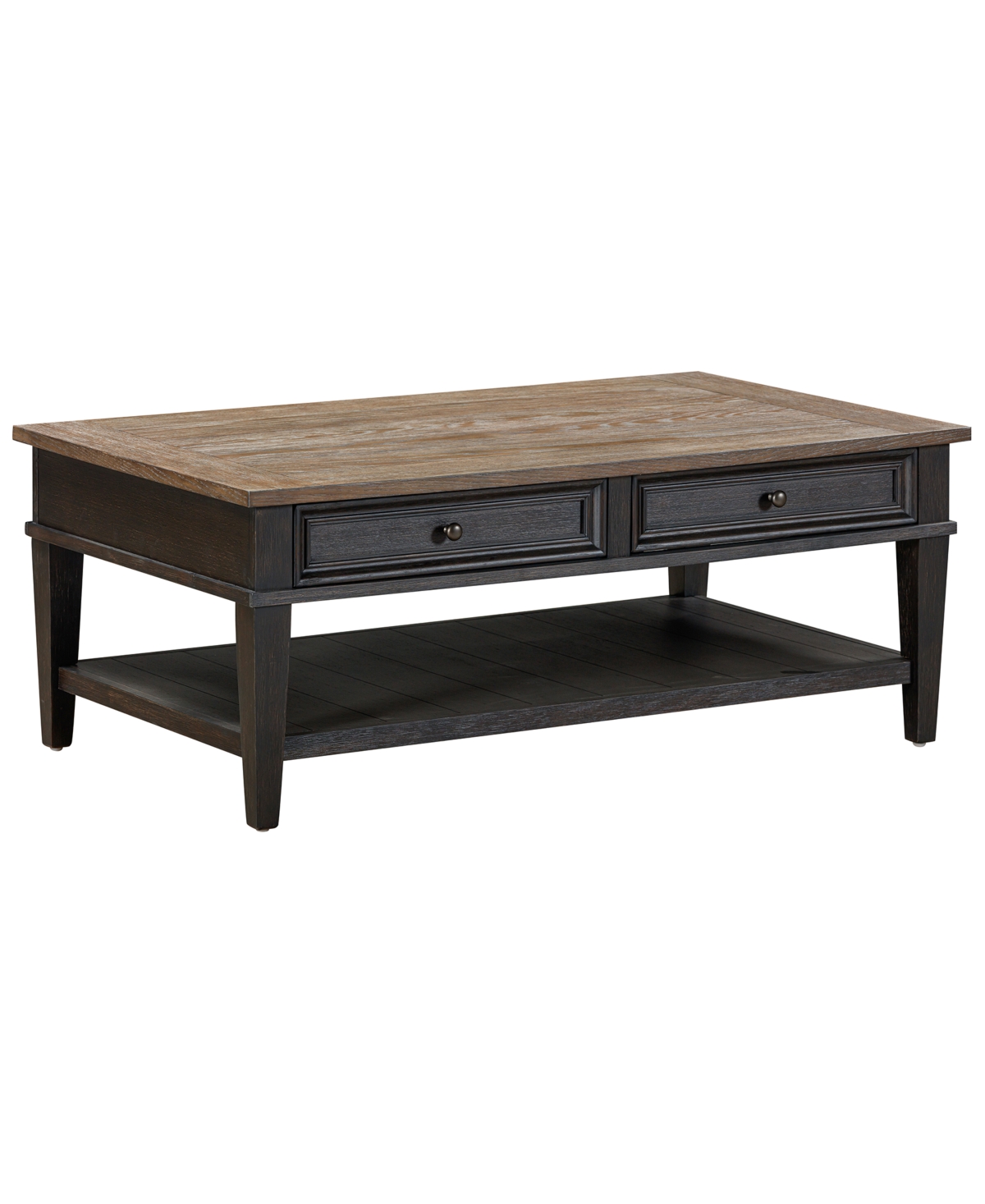 Macy's Dawnwood 48" Wood Rectangular Cocktail Table, Created For  In Espresso