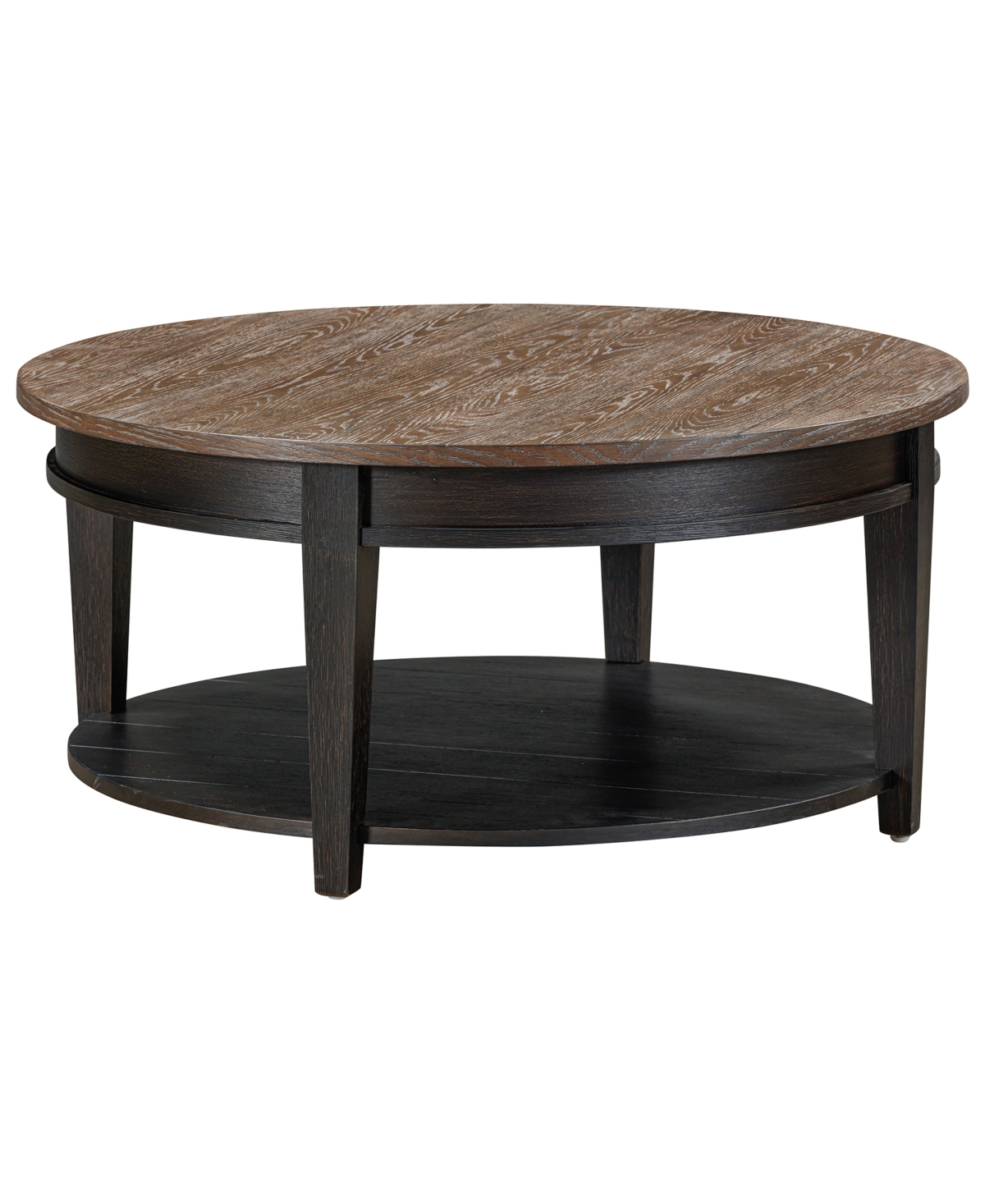 Macy's Dawnwood 38" Wood Round Cocktail Table, Created For  In Espresso