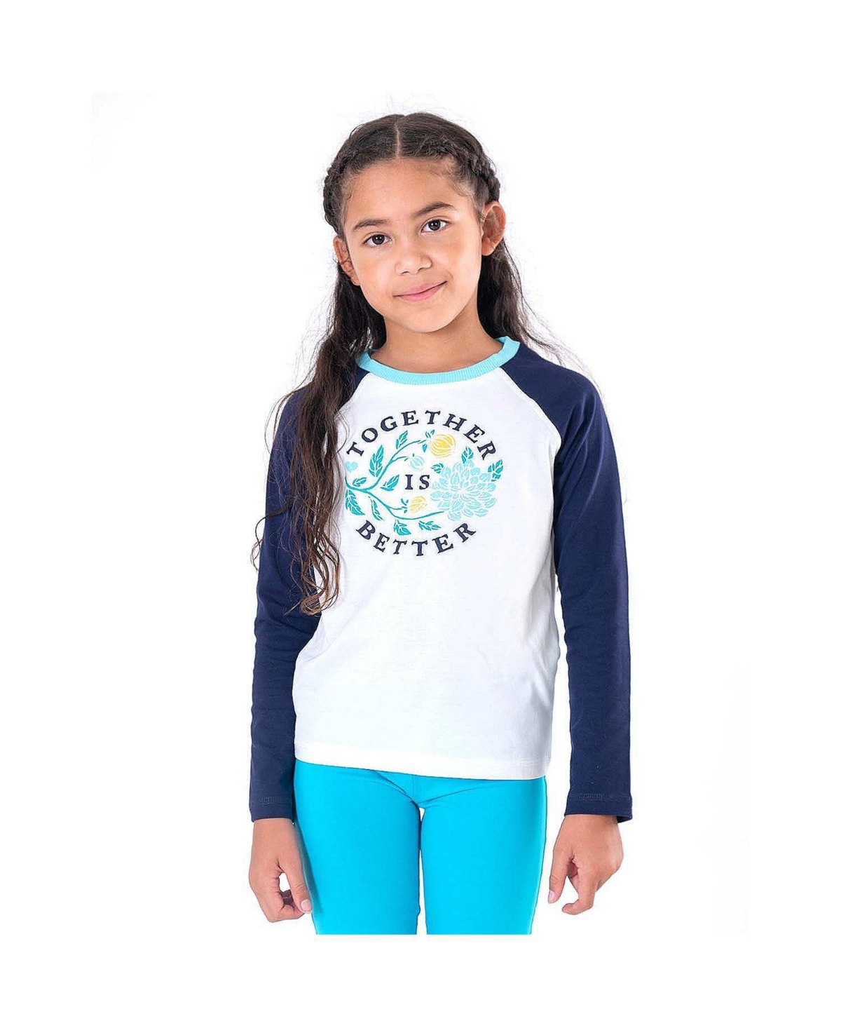 Mightly Girls 2pk Fair Trade Organic Cotton Long Sleeve T-Shirts