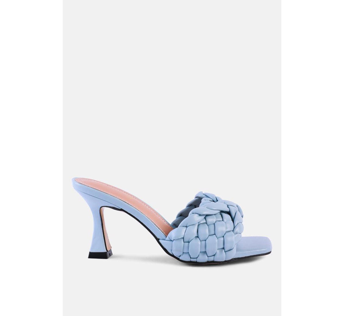 Women's Celie Woven Strap Mid Heel Sandals - Sky blue