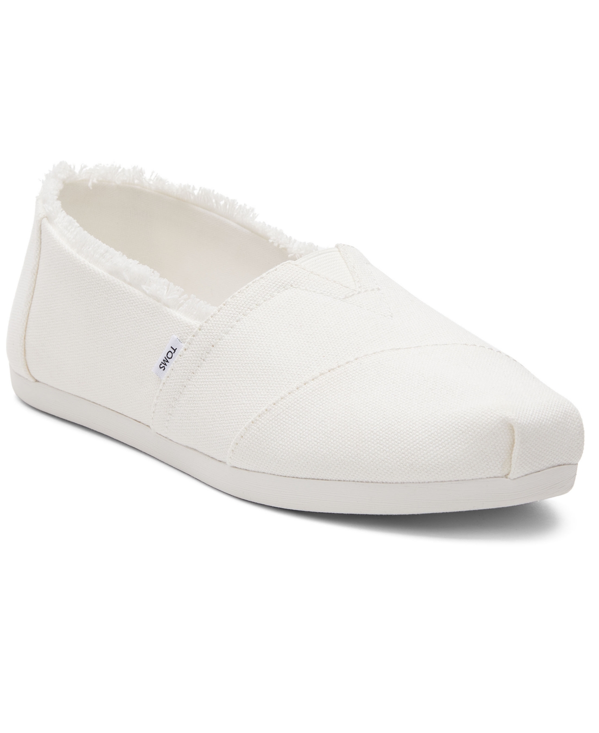 Shop Toms Women's Alpargata Cloudbound Recycled Slip-on Flats In White Canvas