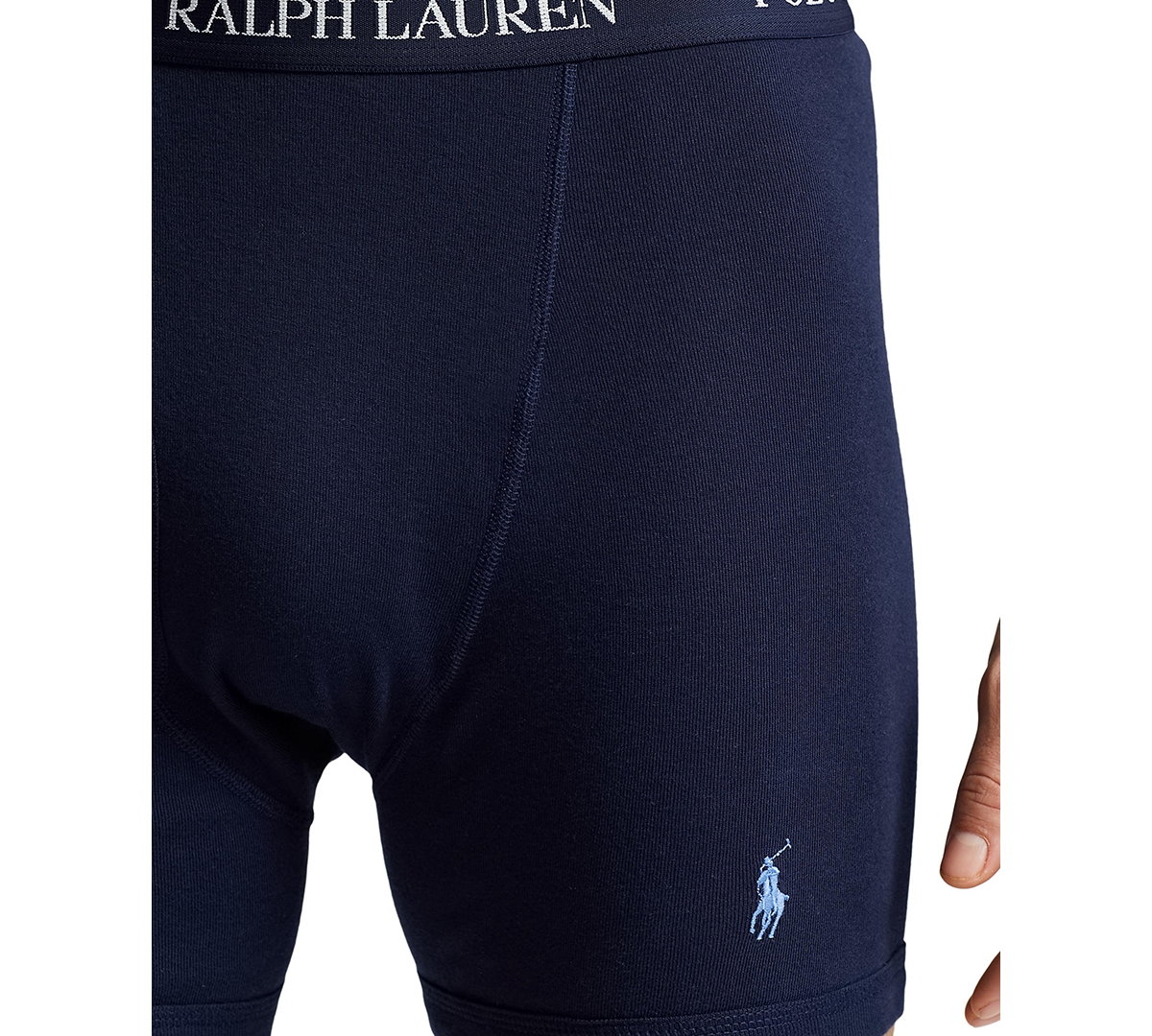 Shop Polo Ralph Lauren Men's 5-pk. Classic-fit Cotton Boxer Briefs In Cruise Navy,western Turquoise,sunrise Re