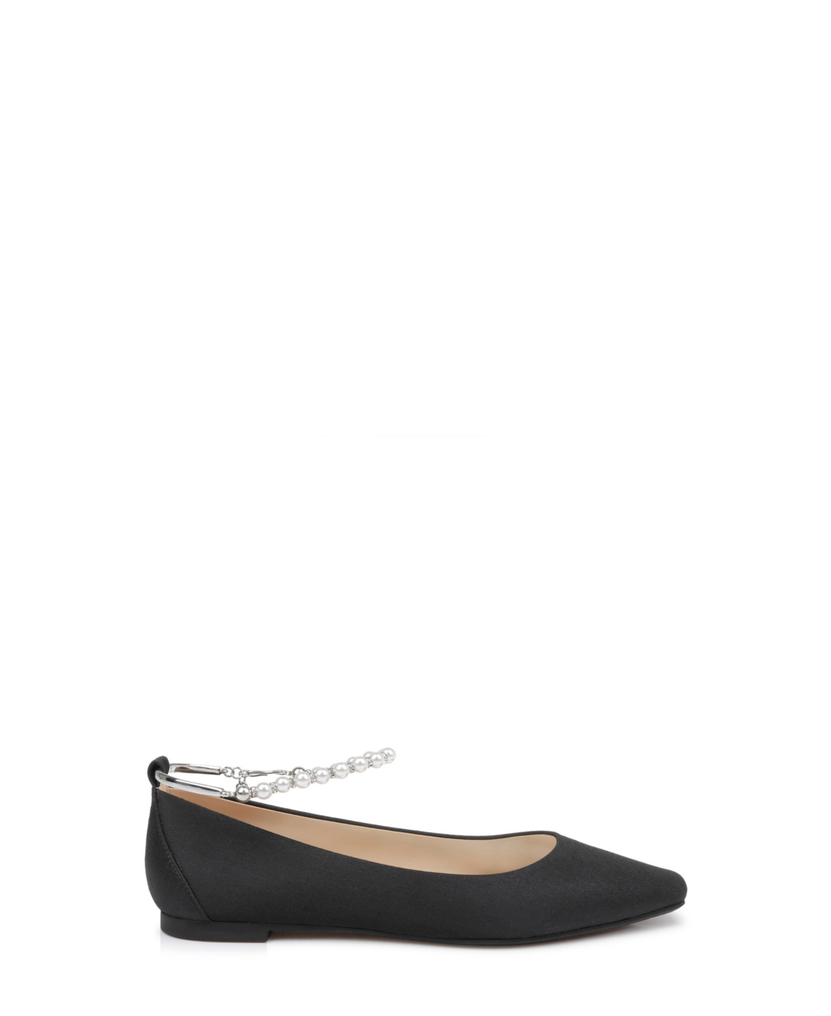 Badgley Mischka Women's London Ankle Chain Evening Ballet Flats