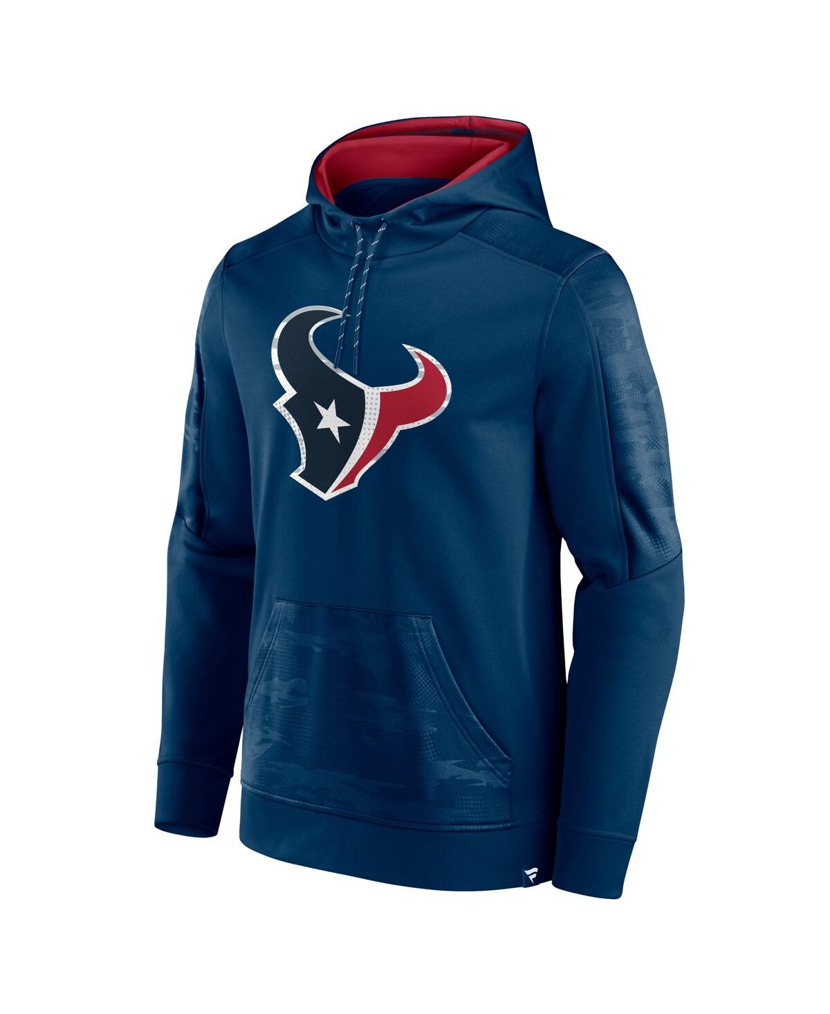 Fanatics Branded Navy Houston Texans On The Ball Pullover Hoodie In Navy