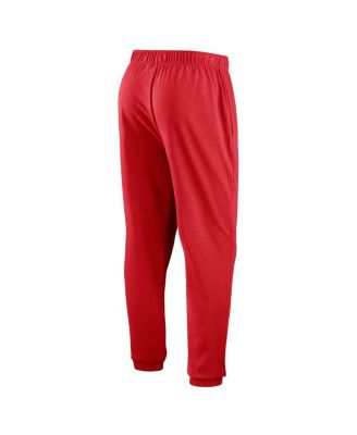 Men's Red Wisconsin Badgers Chop Block Fleece Sweatpants