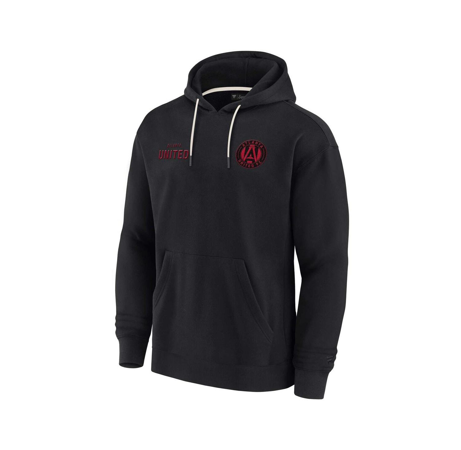 Men's and Women's Black Atlanta United FC Super Soft Fleece Pullover Hoodie