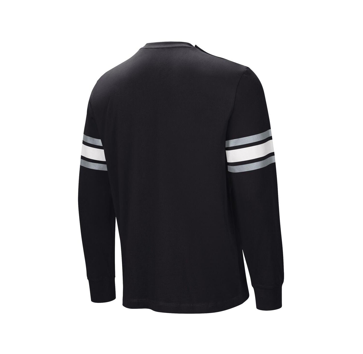 Men's Black Las Vegas Raiders Hands Off Long Sleeve Adaptive T-shirt