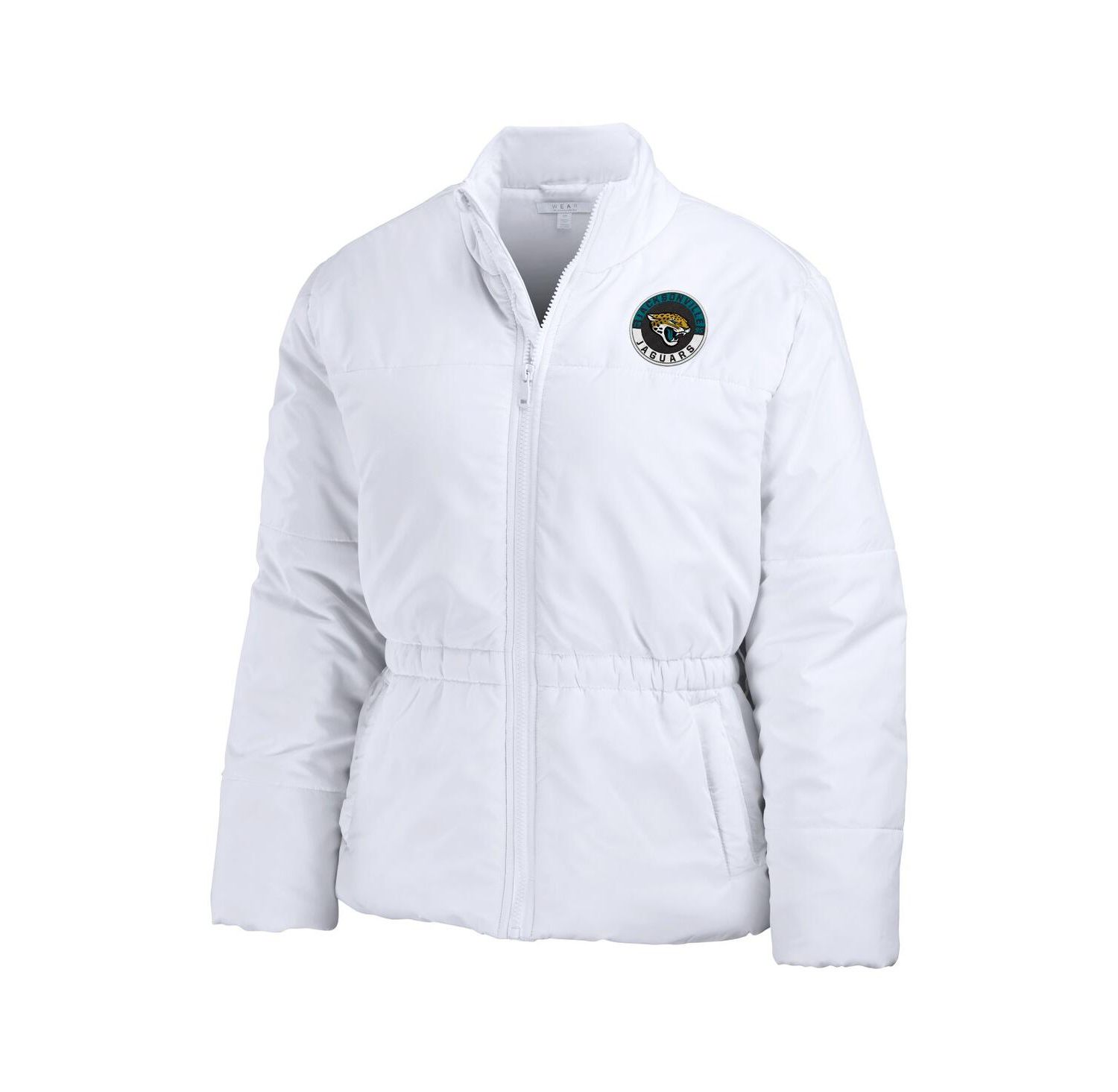 Women's White Jacksonville Jaguars Packaway Full-Zip Puffer Jacket