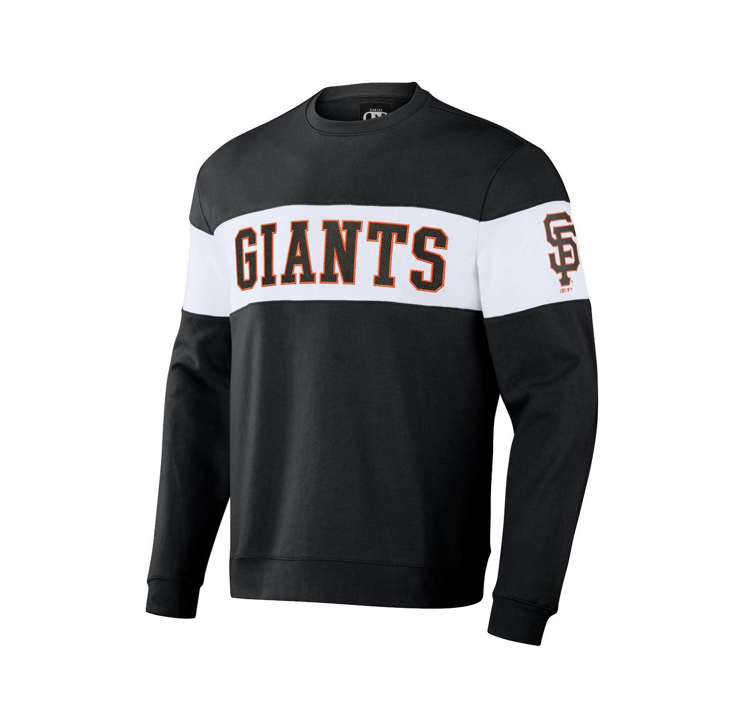 Men's Darius Rucker Collection by Black San Francisco Giants Stripe Pullover Sweatshirt