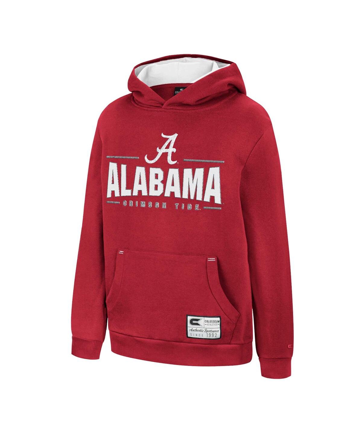 Shop Colosseum Big Boys  Crimson Alabama Crimson Tide Lead Guitarists Pullover Hoodie