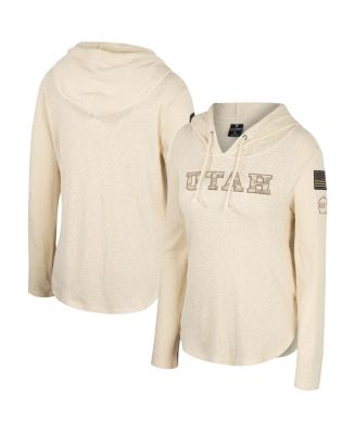 売れ筋商品|||コロシアム カットソー トップス レディース Women's Cream Utah Utes OHT Military-Inspired Appreciation Casey Raglan Long Sleeve Hoodie T-shirt Cream コロシアム レディース Tシャツ トップス Women's Cream Utah