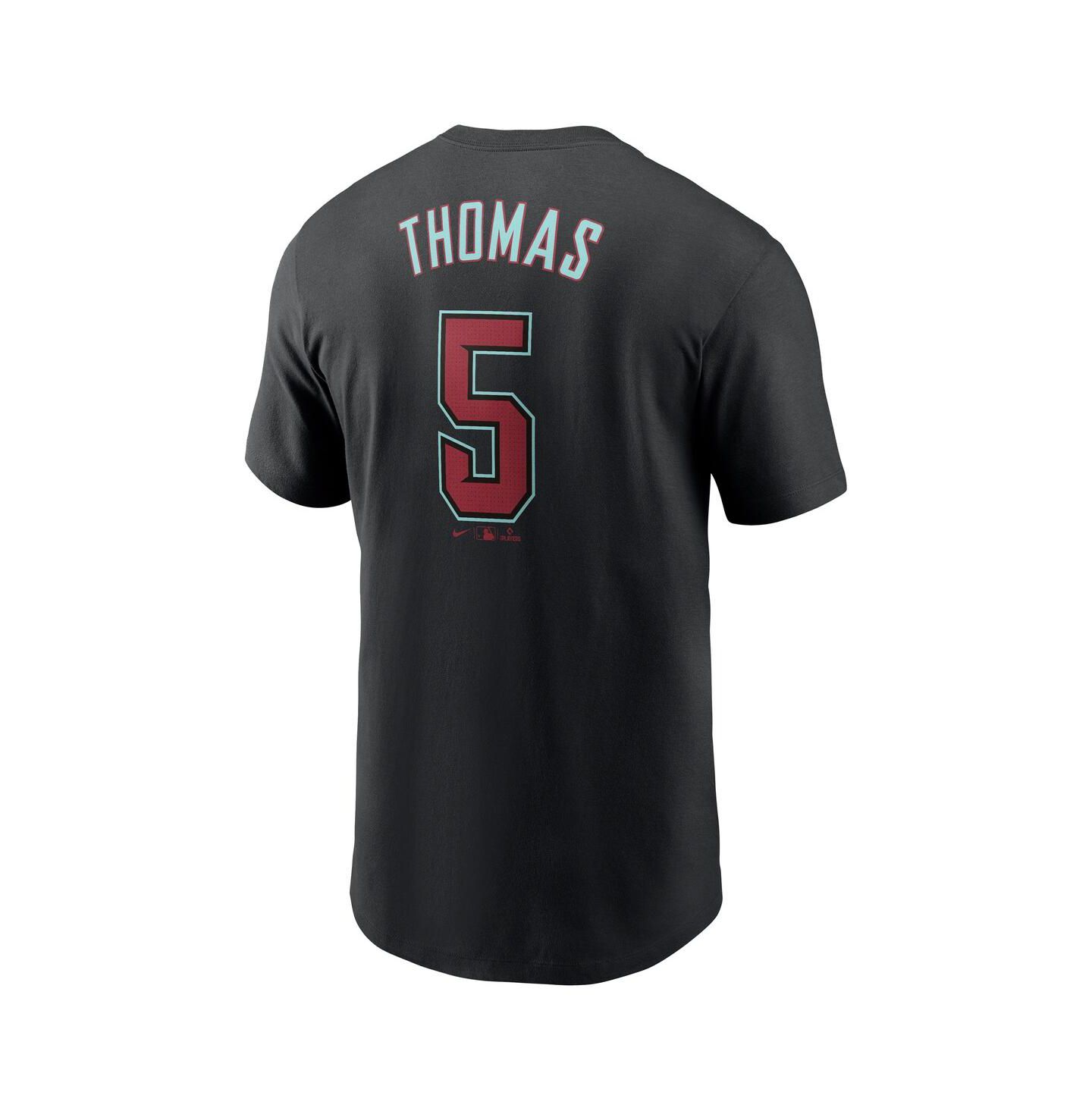 Мужская футболка Nike Alek Thomas Black Arizona Diamondbacks 2024 Fuse Name and Number — фото 3