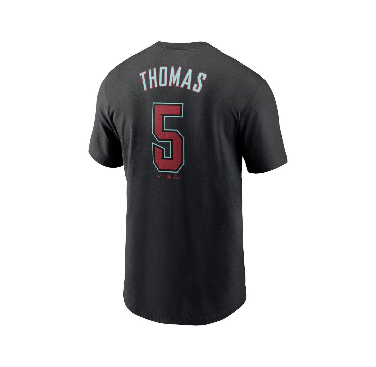 Men's Alek Thomas Black Arizona Diamondbacks 2024 Fuse Name and Number T-shirt