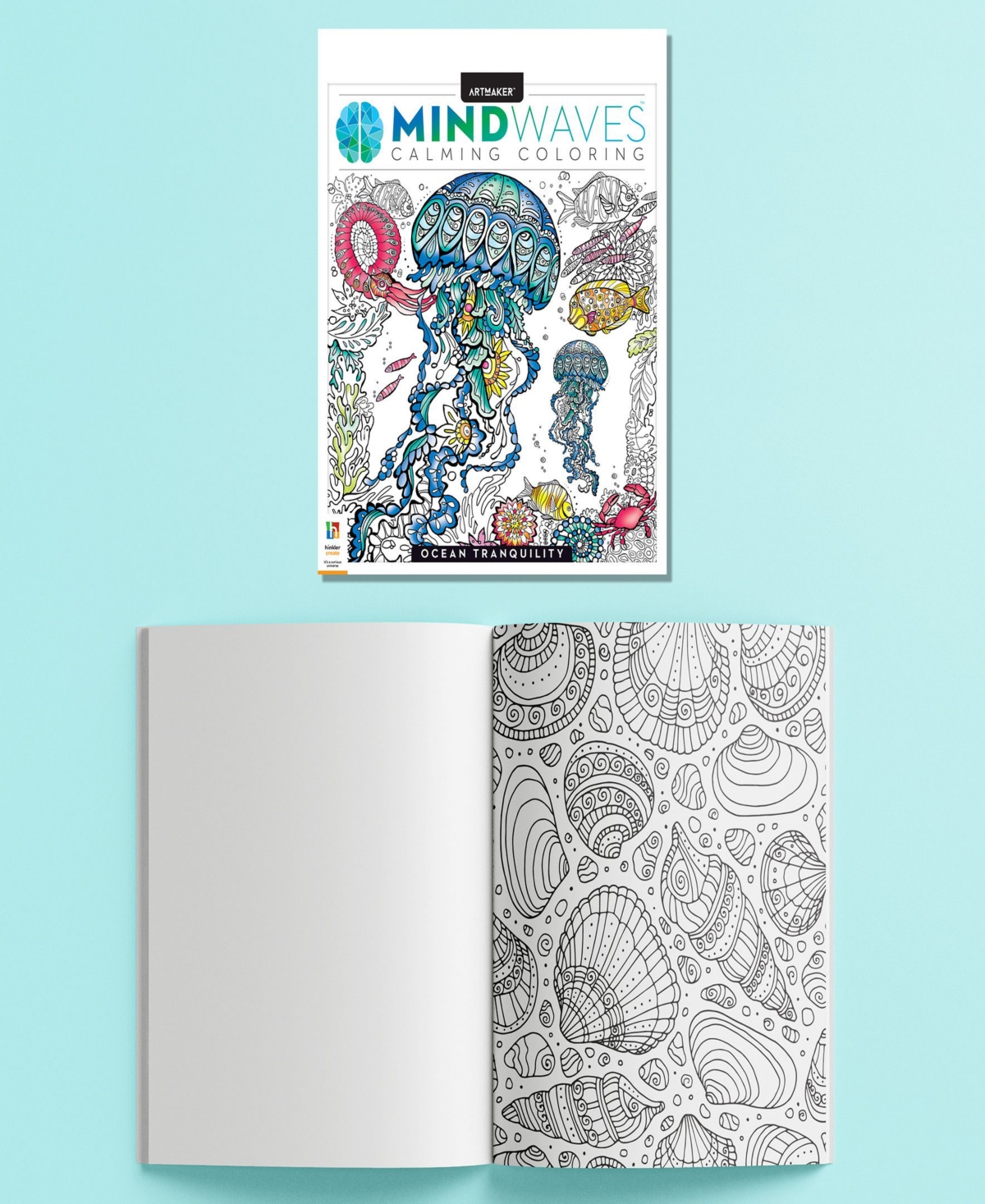 Art Maker Ocean Tranquility Mindwaves Coloring Kit