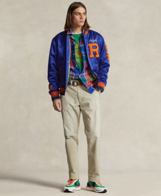 Polo Ralph Lauren Men's Satin Letterman Jacket