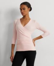 Pink Color 3/4 Sleeves Stylish Ladies Tops For Casual And Regular Wear  Length: 16 Inch (in) at Best Price in Ghaziabad