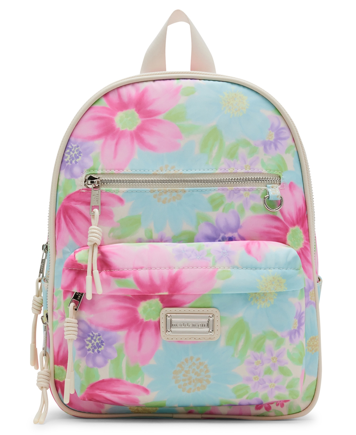 Madden Girl Caitlyn Midsize Backpack In Pastel Floral