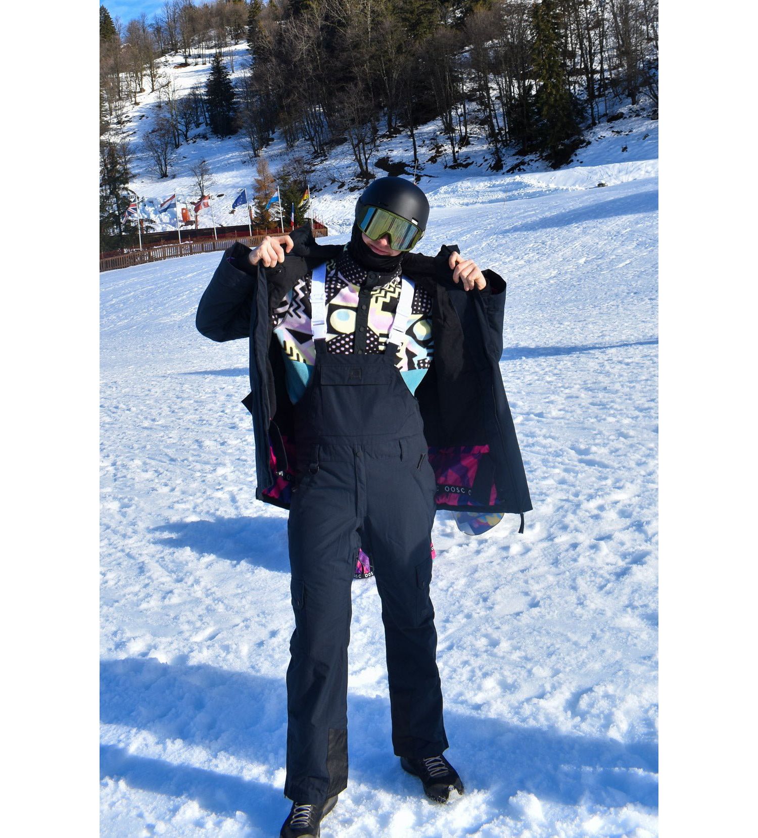 Men's Yeh Man Ski & Snowboard Bib Pant - Black