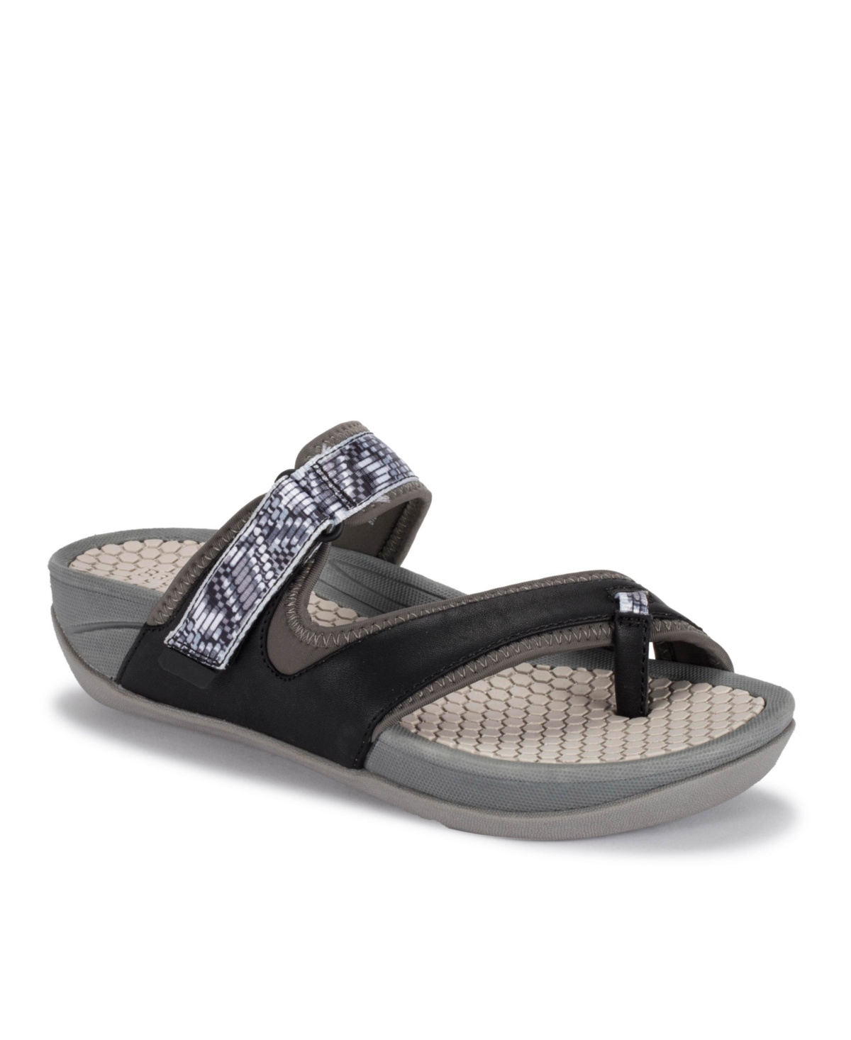 Women's Deserae Rebound Flat Sandals - Dark Gray