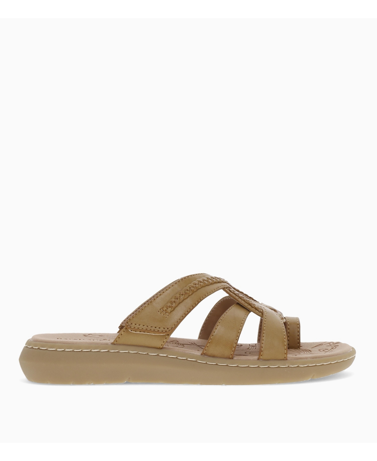 Shop Baretraps Women's Queenie Flat Sandals In Caramel